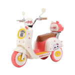 Παιδικό ηλεκτροκίνητο τρίκυκλο scooter - BBF-318 - 731114 - White/Pink