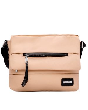 BAG TO BAG Τσάντα χιαστι με αδιάβροχο ύφασμα-KX2235 - Apricot ΓΥΝΑΙΚΕΙΕΣ ΤΣΑΝΤΕΣ > SPRING - SUMMER 2025 > Τσάντες Χιαστί - Γυναικείες Τσάντες