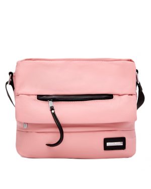 BAG TO BAG Τσάντα χιαστι με αδιάβροχο ύφασμα-KX2235 - Ρόζ ΓΥΝΑΙΚΕΙΕΣ ΤΣΑΝΤΕΣ > SPRING - SUMMER 2025 > Τσάντες Χιαστί - Γυναικείες Τσάντες