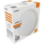 Avide Στεγανή Πλαφονιέρα Οροφής Στρογγυλό 100lm/W (Titania-R) IP54 14W Λευκό 4000K Άσπρο