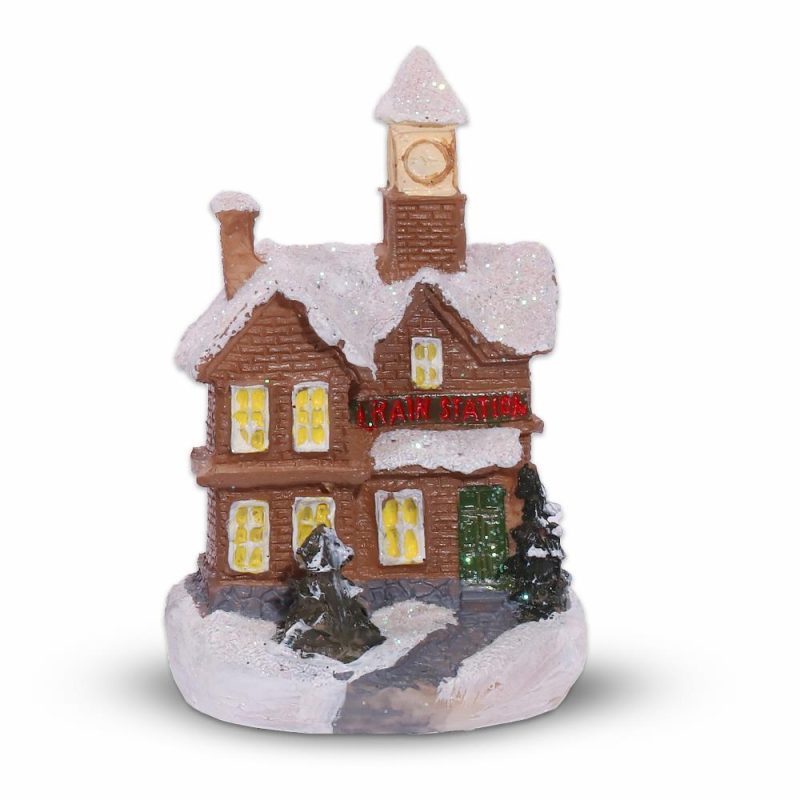 Artezan Christmas LED Table Top House Decoration Brown 10*6cm