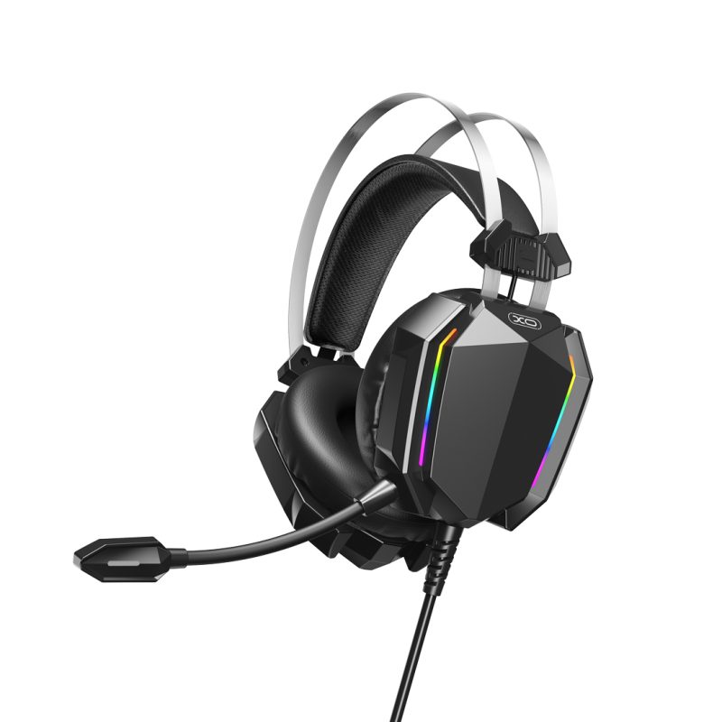 XO GE-07 Στατικά RGB Long mic Gaming  Ακουστικά USB+Dual 3