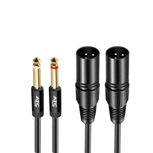 2 poles 6.35mmx2 - 2x XLR male cable