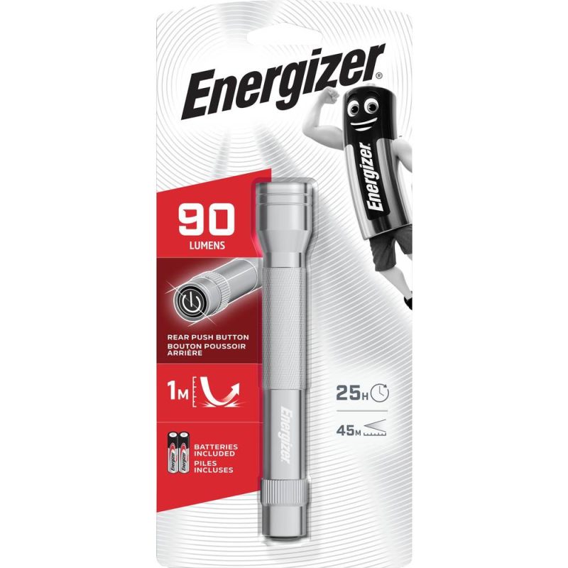 ENERGIZER LED Μεταλλικός Φακός 2AA 90lm -LCM2A5