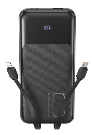 XO PR248 USB-C 20W / USB-A 22.5W Display Fast Charging Powerbank 10000mAh Μαύρο