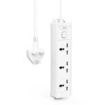 XO WL17 (UK) long row 3AC socket with switch