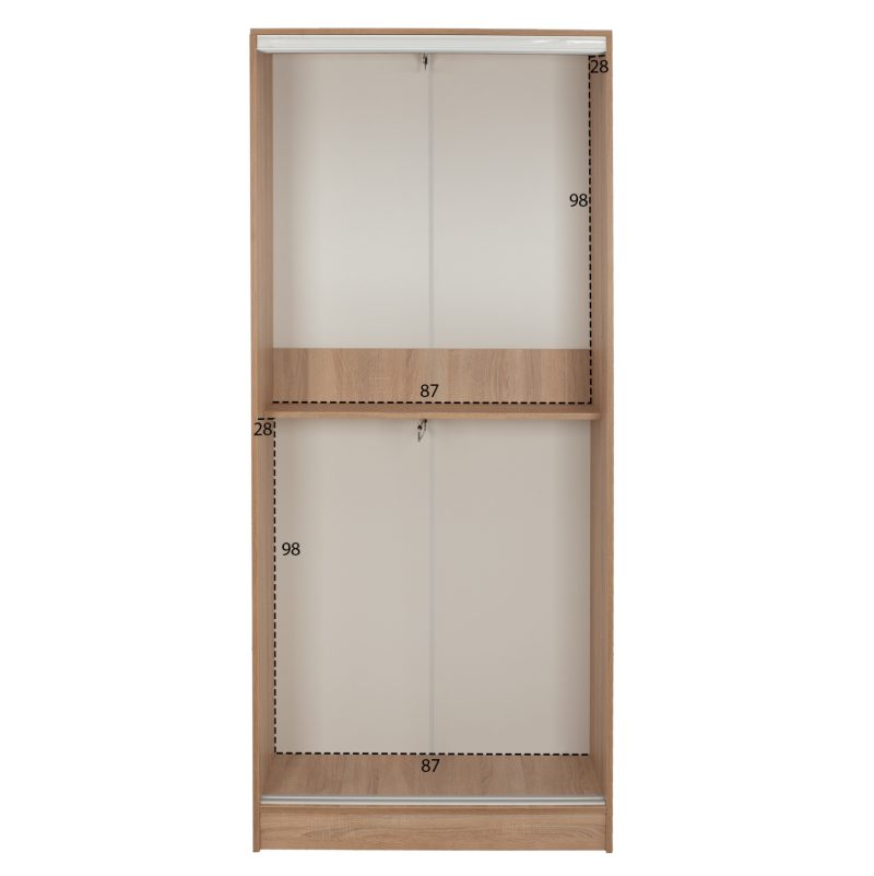 ΝΤΟΥΛΑΠΑ ΣΥΡΟΜΕΝΗ ΜΕΛΑΜΙΝΗΣ 90x45x210Yεκ. SONAMA OAK 2ΦΥΛΛΗ FB92436.01 - Image 4