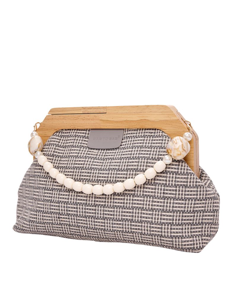 Τσάντα φάκελος clutch JH-22007 - Γκρι BAG TO BAG - Image 2