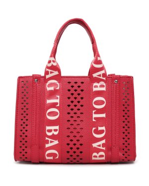 BAG TO BAG Τσάντα χειρός  KX2424 - Κόκκινο ΓΥΝΑΙΚΕΙΕΣ ΤΣΑΝΤΕΣ > SPRING - SUMMER 2025 > Τσάντες Χειρός - Γυναικείες Τσάντες