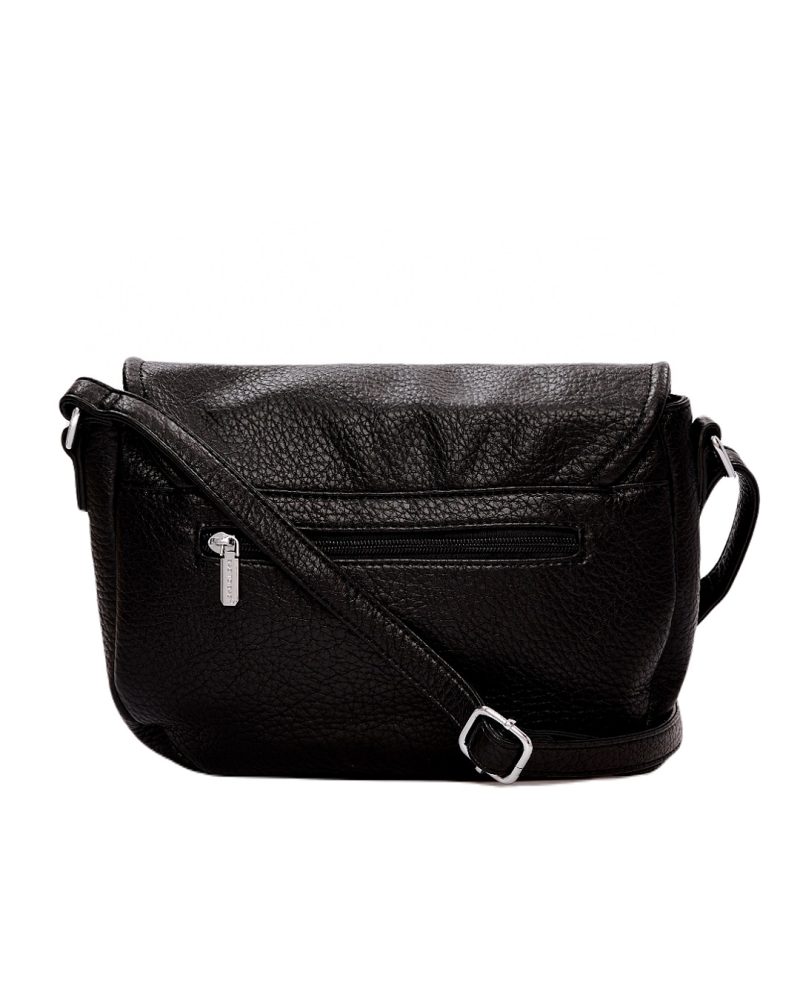 Τσάντα χιαστί P-6113 - Μαύρο BAG TO BAG - Image 3