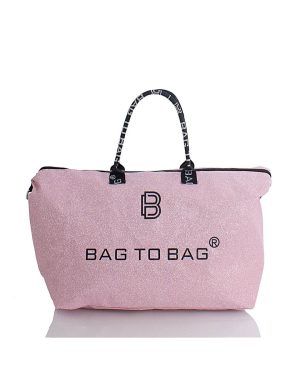 BAG TO BAG Τσάντα ώμου- σάκος με Glitter - DD441 - Ρόζ ΓΥΝΑΙΚΕΙΕΣ ΤΣΑΝΤΕΣ > SPRING - SUMMER 2025 > Τσάντες Ωμου - Γυναικείες Τσάντες