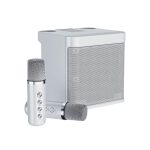 Ασύρματο ηχείο Bluetooth με 2 μικρόφωνα Karaoke - YS-203 - 887172 - Silver