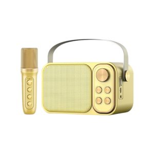 Ασύρματο ηχείο Bluetooth με μικρόφωνο Karaoke - YS-103 - 887288 - Gold