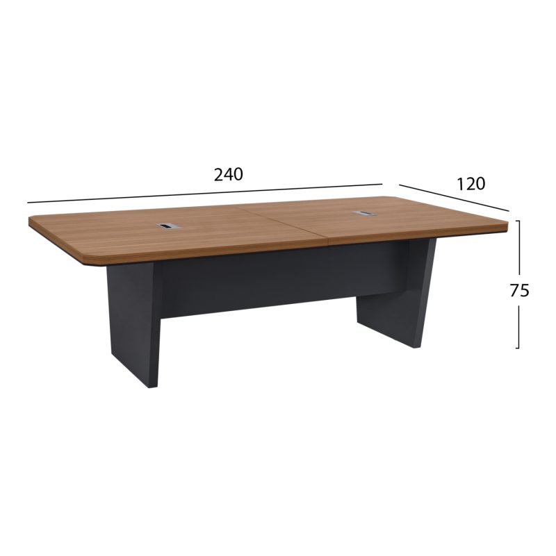 ΕΠΑΓΓΕΛΜΑΤΙΚΟ ΓΡΑΦΕΙΟ ΣΥΝΕΔΡΙΑΣΕΩΝ FB92361 HONEY OAK & ΓΚΡΙ 240x120x75Υεκ. - Image 2