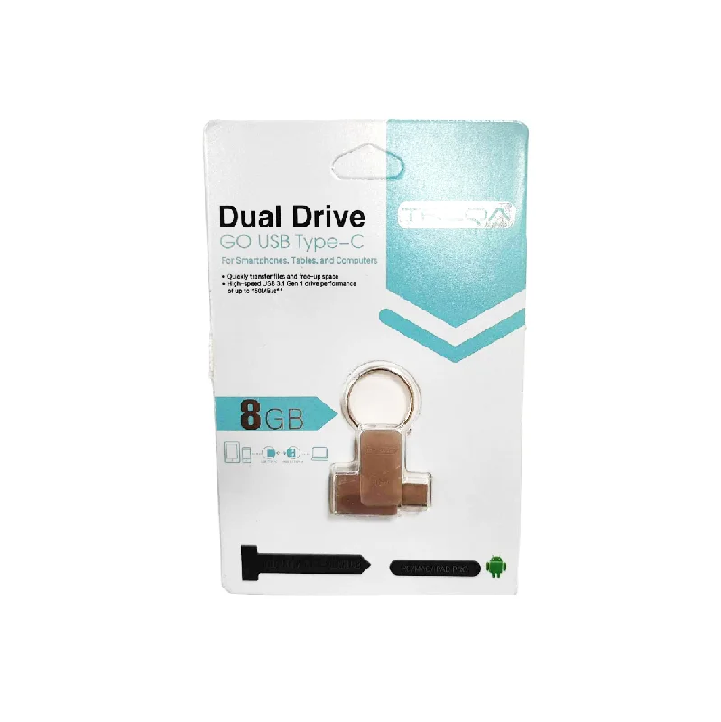 USB Stick Treqa UP-02 8-32GB USB 3.0 με σύνδεση USB-A & USB-C 017091