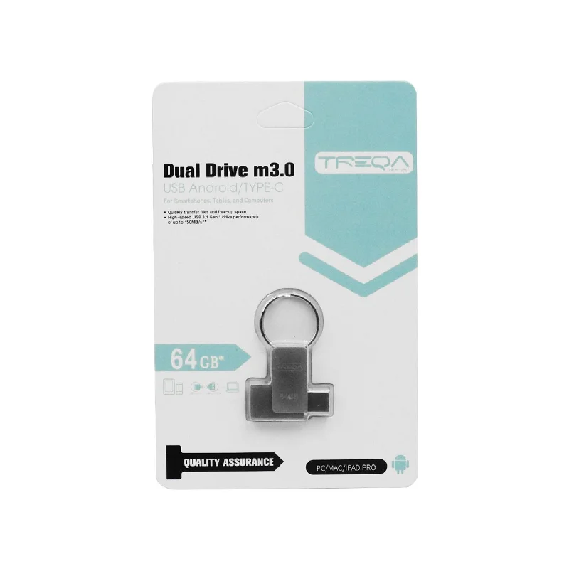 USB Stick Treqa UP-02 8-32GB USB 3.0 με σύνδεση USB-A & USB-C 017091 - Image 4