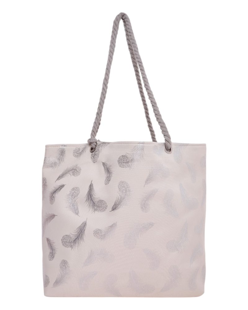 Τσάντα θαλάσσης 9602 - Ασημί BAG TO BAG - Image 3