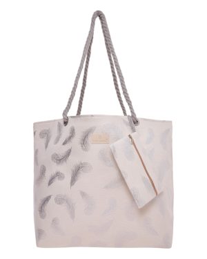 BAG TO BAG Τσάντα θαλάσσης 9602 - Ασημί SPRING - SUMMER 2025 > Τσάντες Θαλάσσης - Γυναικείες Τσάντες