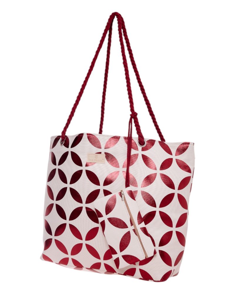 Τσάντα θαλάσσης 9629 - Κόκκινο BAG TO BAG - Image 2