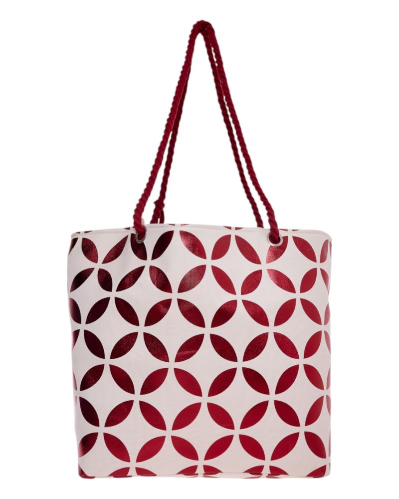 Τσάντα θαλάσσης 9629 - Κόκκινο BAG TO BAG - Image 3