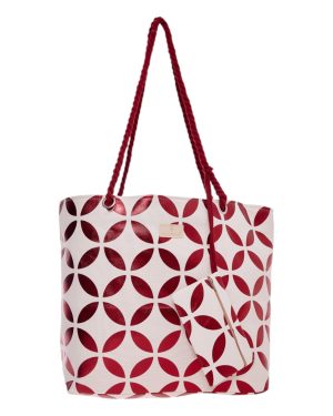 BAG TO BAG Τσάντα θαλάσσης 9629 - Κόκκινο SPRING - SUMMER 2025 > Τσάντες Θαλάσσης - Γυναικείες Τσάντες