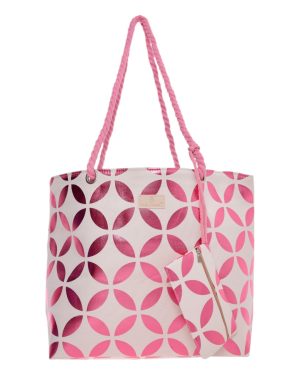 BAG TO BAG Τσάντα θαλάσσης 9629 - Ροζ SPRING - SUMMER 2025 > Τσάντες Θαλάσσης - Γυναικείες Τσάντες