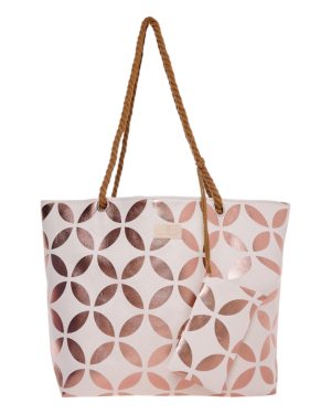 BAG TO BAG Τσάντα θαλάσσης 9629 - Σαμπανιζέ SPRING - SUMMER 2025 > Τσάντες Θαλάσσης - Γυναικείες Τσάντες