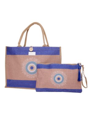 BAG TO BAG Τσάντα θαλάσσης YY11013 - Μπλέ SPRING - SUMMER 2025 > Τσάντες Θαλάσσης - Γυναικείες Τσάντες