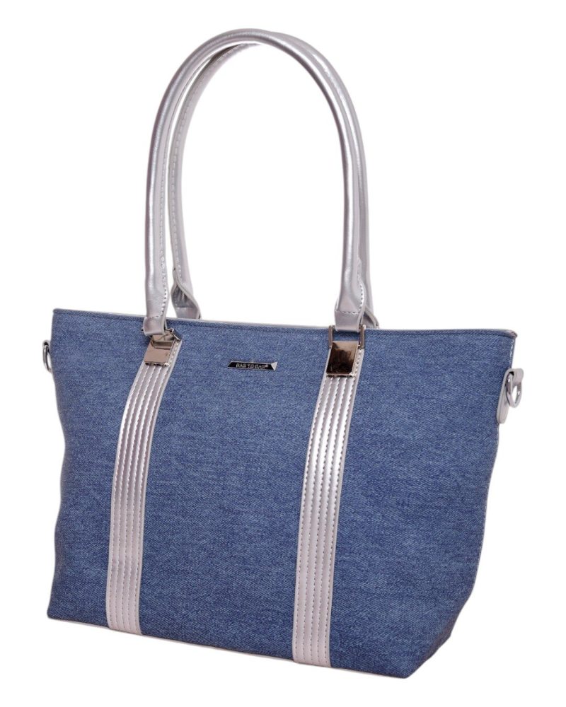 Τσάντα χειρός SW8958 - Σκούρο Μπλέ BAG TO BAG - Image 2