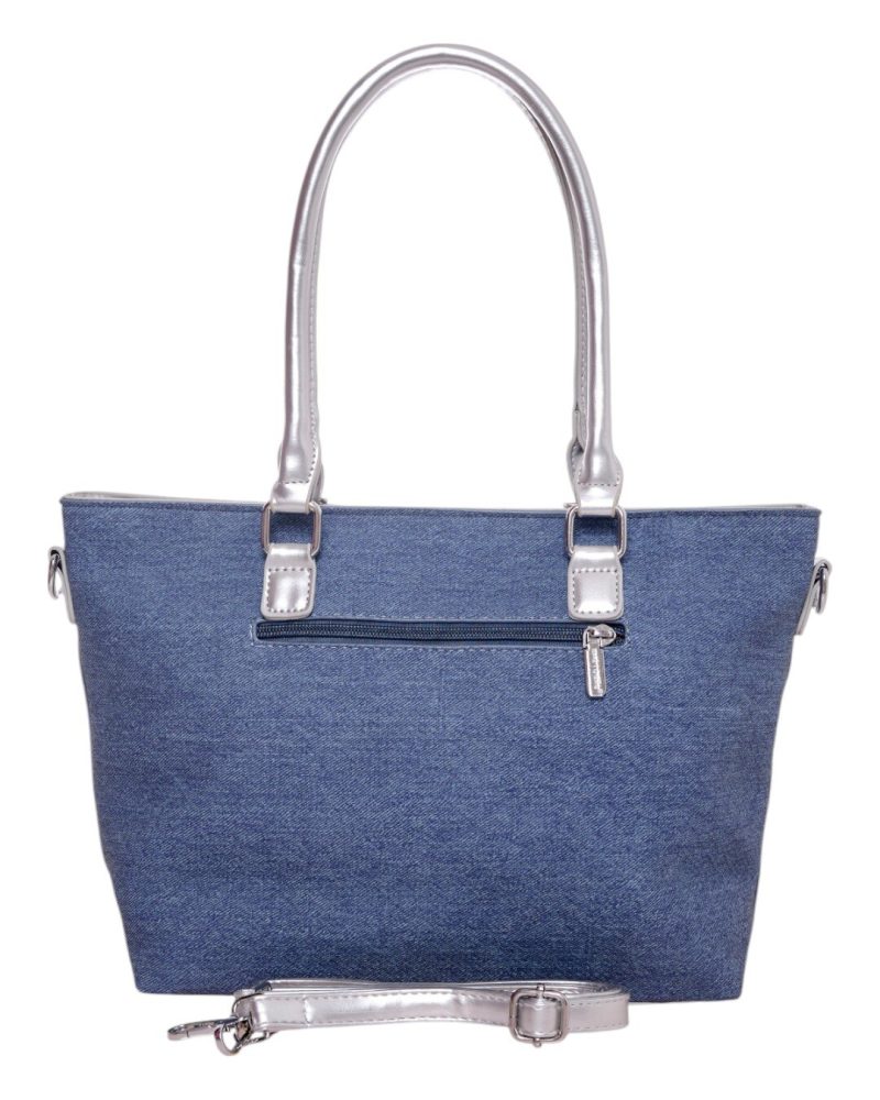 Τσάντα χειρός SW8958 - Σκούρο Μπλέ BAG TO BAG - Image 3