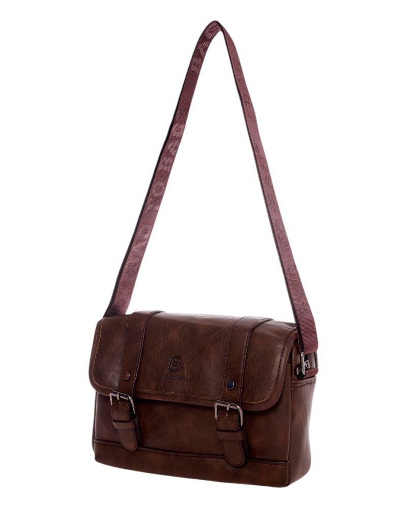 Τσαντάκι χιαστί MD-202 - Καφέ BAG TO BAG - Image 2