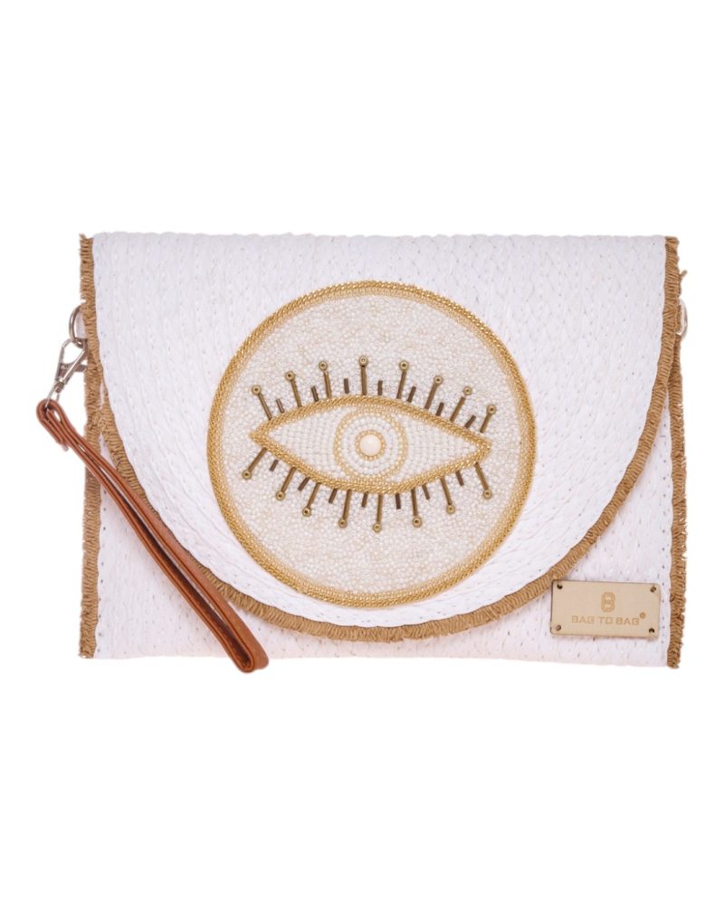 BAG TO BAG Ψάθινη Τσάντα χειρός XY-2507 - Ασπρο ΓΥΝΑΙΚΕΙΕΣ ΤΣΑΝΤΕΣ > SPRING - SUMMER 2025 > Τσάντες Θαλάσσης - Γυναικείες Τσάντες > Τσάντες Χειρός - Γυναικείες Τσάντες