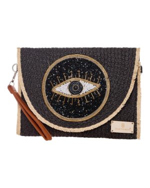 BAG TO BAG Ψάθινη Τσάντα χειρός XY-2507 - Μαύρο ΓΥΝΑΙΚΕΙΕΣ ΤΣΑΝΤΕΣ > SPRING - SUMMER 2025 > Τσάντες Θαλάσσης - Γυναικείες Τσάντες > Τσάντες Χειρός - Γυναικείες Τσάντες