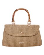 BAG TO BAG Ψάθινος φάκελος XY-2517 - Χρυσό ΓΥΝΑΙΚΕΙΕΣ ΤΣΑΝΤΕΣ > SPRING - SUMMER 2025 > Βραδινά Τσαντάκια / Clutch - Γυναικείες Τσάντες