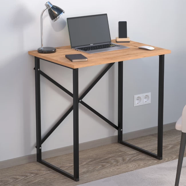 Γραφείο εργασίας Verne Megapap χρώμα pine oak 75x52x73,8εκ.