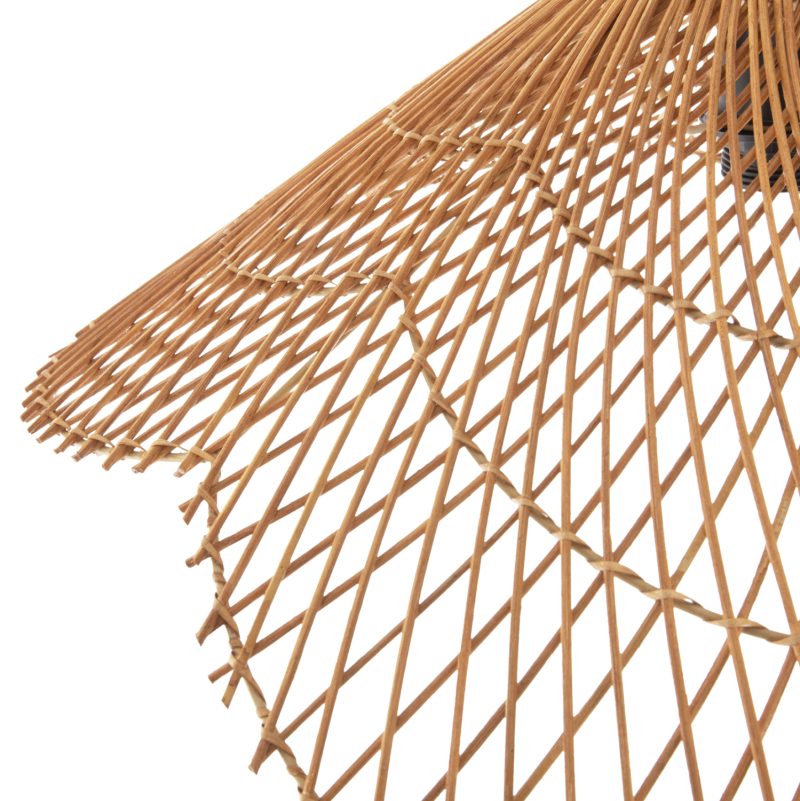 ΦΩΤΙΣΤΙΚΟ ΟΡΟΦΗΣ ΚΡΕΜΑΣΤΟ FB97878.01 RATTAN ΣΕ ΜΠΕΖ ΤΗΣ ΑΜΜΟΥ ΧΡΩΜΑ Φ58,5x31Yεκ - Image 4