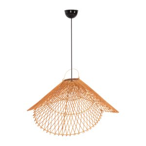 ΦΩΤΙΣΤΙΚΟ ΟΡΟΦΗΣ ΚΡΕΜΑΣΤΟ FB97878.01 RATTAN ΣΕ ΜΠΕΖ ΤΗΣ ΑΜΜΟΥ ΧΡΩΜΑ Φ58