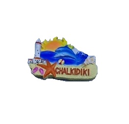 Tουριστικό μαγνητάκι Souvenir – Σετ 12pcs - Resin Magnet - Chalkidiki - 678084