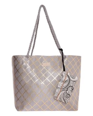 BAG TO BAG Τσάντα θαλάσσης 9610 - Ασημί SPRING - SUMMER 2025 > Τσάντες Θαλάσσης - Γυναικείες Τσάντες
