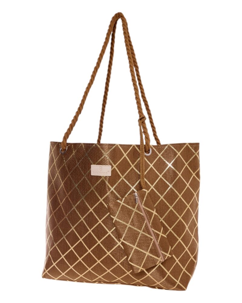 Τσάντα θαλάσσης 9610 - Κάμελ BAG TO BAG - Image 2