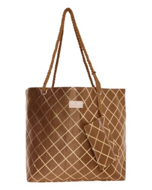 BAG TO BAG Τσάντα θαλάσσης 9610 - Κάμελ SPRING - SUMMER 2025 > Τσάντες Θαλάσσης - Γυναικείες Τσάντες