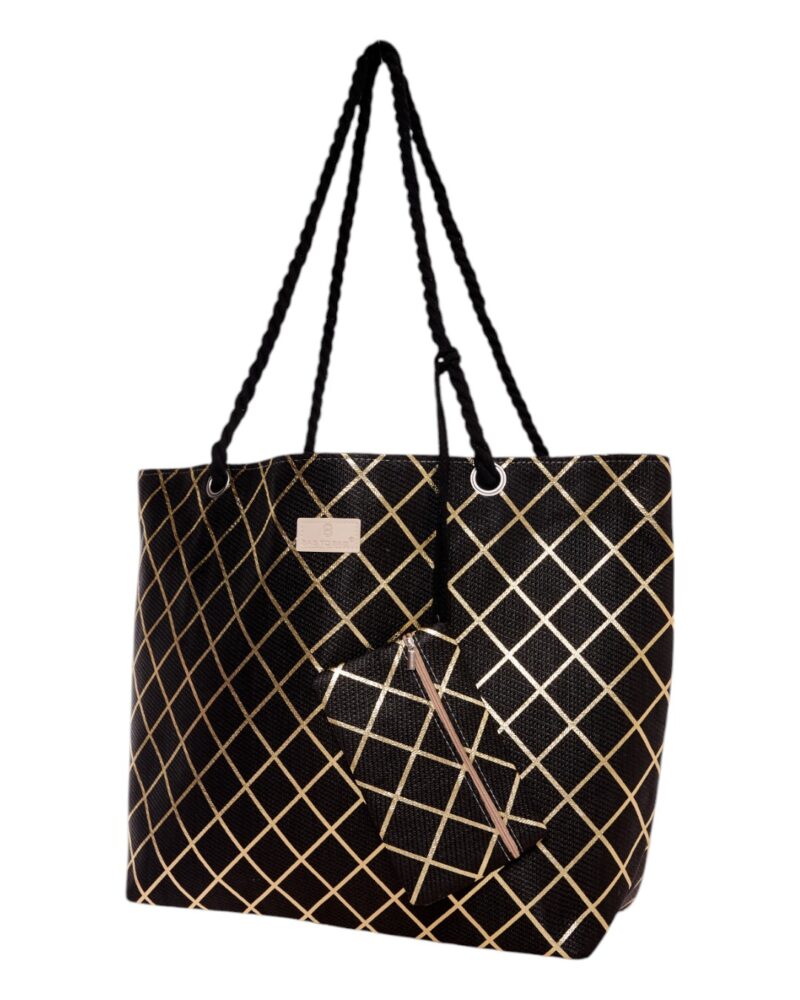 Τσάντα θαλάσσης 9610 - Μαύρο BAG TO BAG - Image 2