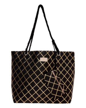 BAG TO BAG Τσάντα θαλάσσης 9610 - Μαύρο SPRING - SUMMER 2025 > Τσάντες Θαλάσσης - Γυναικείες Τσάντες