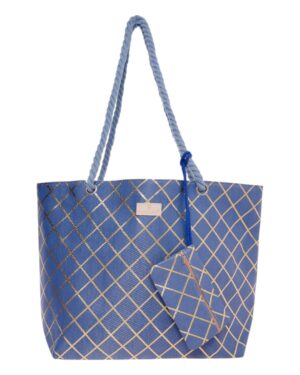 BAG TO BAG Τσάντα θαλάσσης 9610 - Μπλέ SPRING - SUMMER 2025 > Τσάντες Θαλάσσης - Γυναικείες Τσάντες