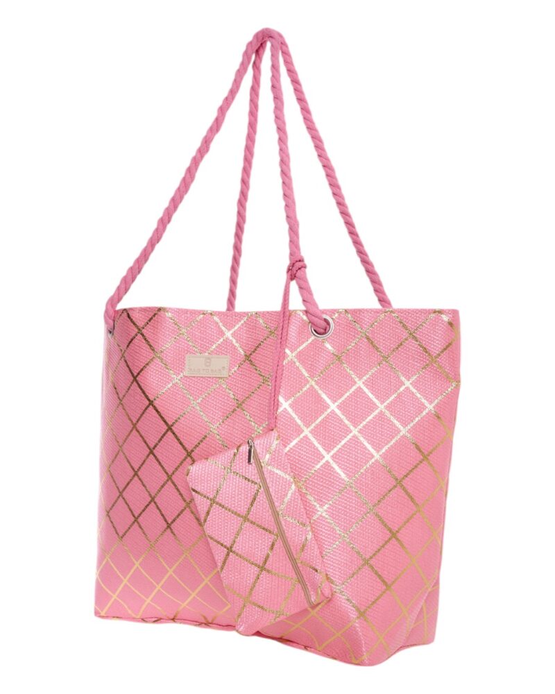 Τσάντα θαλάσσης 9610 - Ροζ BAG TO BAG - Image 2