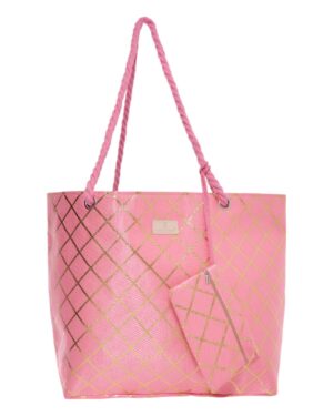 BAG TO BAG Τσάντα θαλάσσης 9610 - Ροζ SPRING - SUMMER 2025 > Τσάντες Θαλάσσης - Γυναικείες Τσάντες