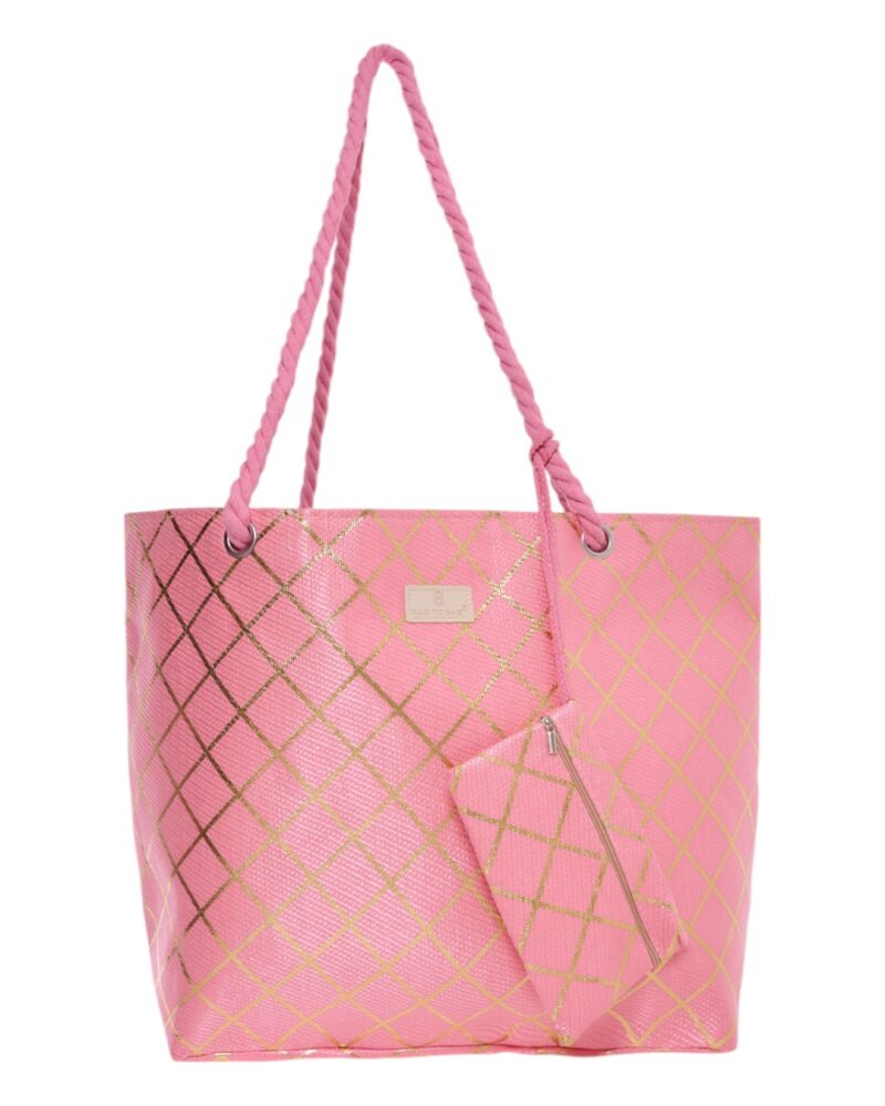 BAG TO BAG Τσάντα θαλάσσης 9610 - Ροζ SPRING - SUMMER 2025 > Τσάντες Θαλάσσης - Γυναικείες Τσάντες
