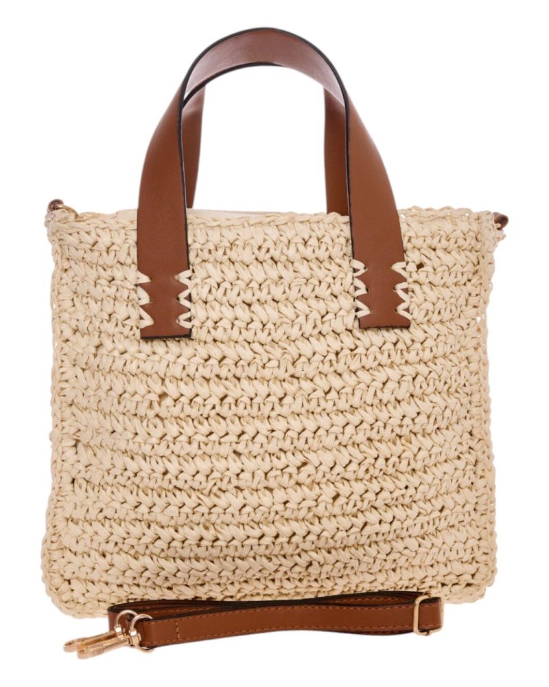 Ψάθινη Τσάντα Χειρός CN25021 - Μπέζ BAG TO BAG - Image 3