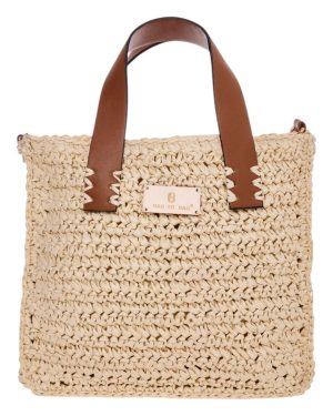 BAG TO BAG Ψάθινη Τσάντα Χειρός CN25021 - Μπέζ ΓΥΝΑΙΚΕΙΕΣ ΤΣΑΝΤΕΣ > SPRING - SUMMER 2025 > Τσάντες Θαλάσσης - Γυναικείες Τσάντες > Τσάντες Χειρός - Γυναικείες Τσάντες