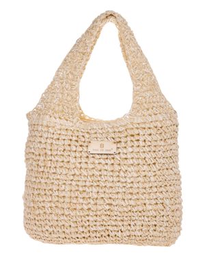 BAG TO BAG Ψάθινη Τσάντα χειρός CN25015 - Ασπρο ΓΥΝΑΙΚΕΙΕΣ ΤΣΑΝΤΕΣ > SPRING - SUMMER 2025 > Τσάντες Θαλάσσης - Γυναικείες Τσάντες > Τσάντες Χειρός - Γυναικείες Τσάντες